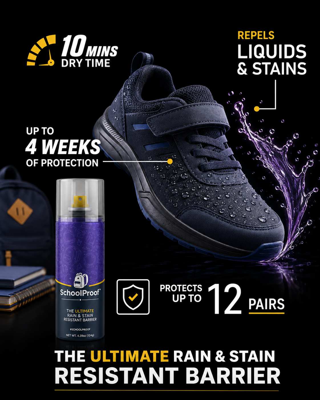 SchoolProof™ Water & Stain Shield
