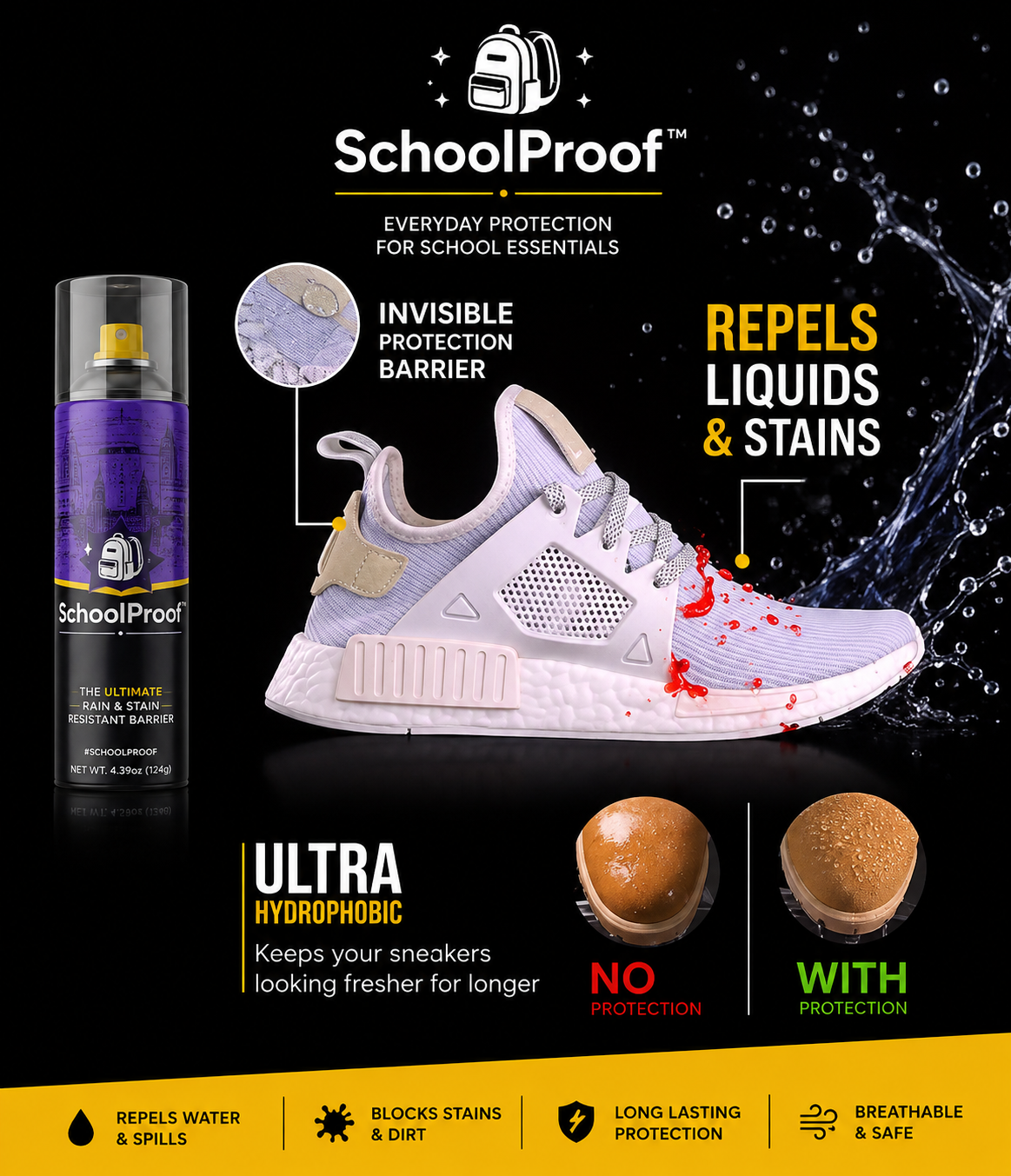 SchoolProof™ Water & Stain Shield