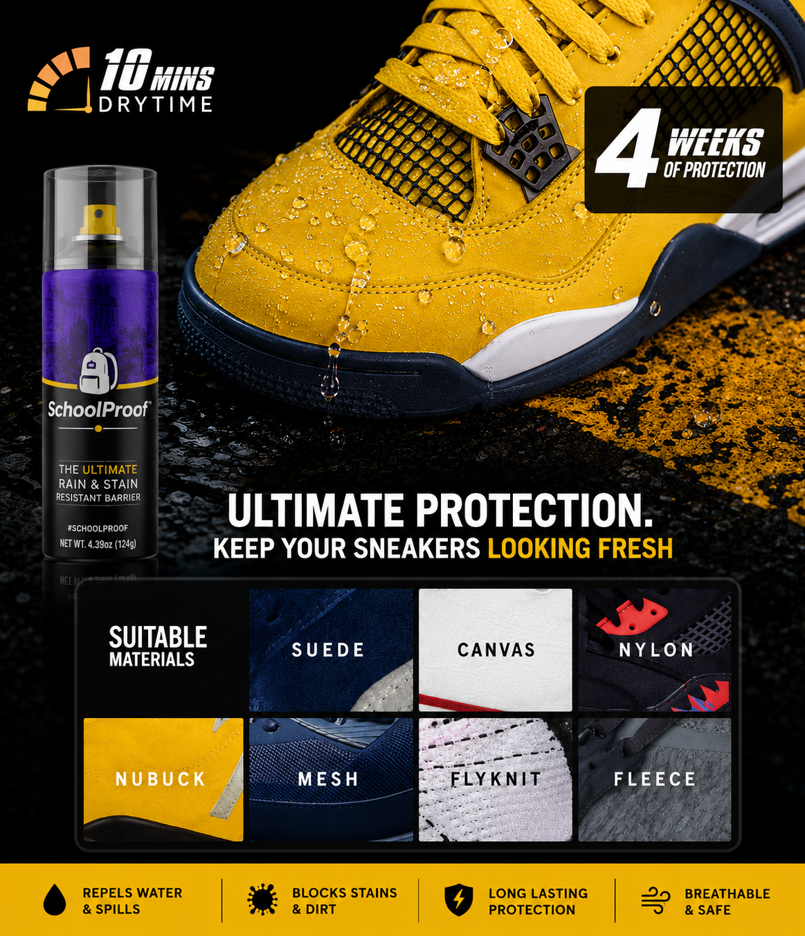 SchoolProof™ Water & Stain Shield