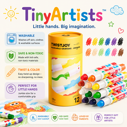 TinyArtists™ Washable Crayons