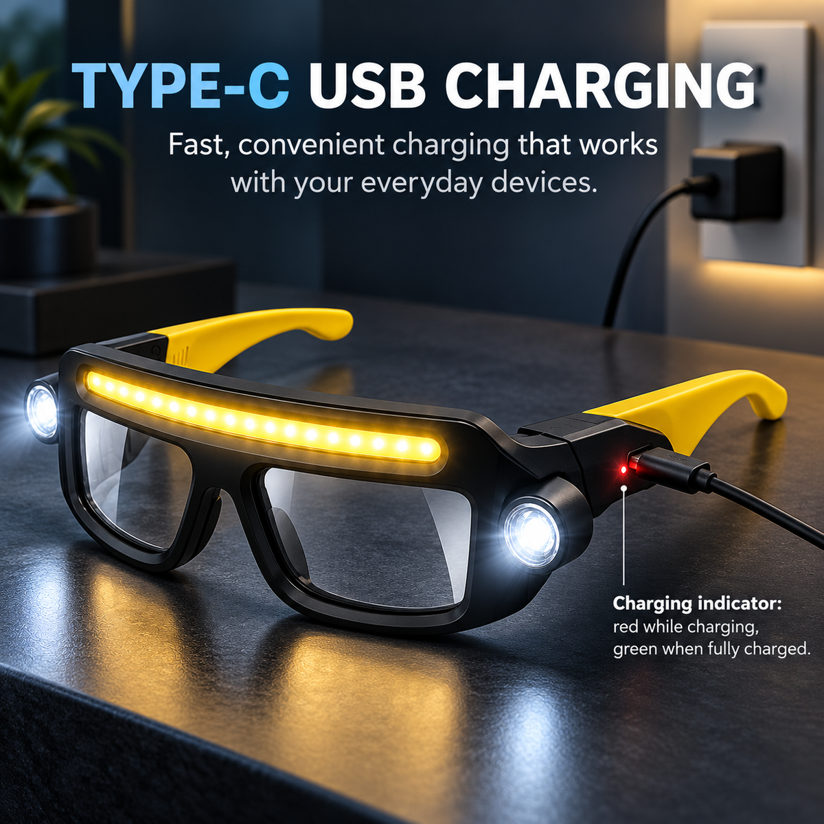 BeamSight™ Hands-Free LED Glasses