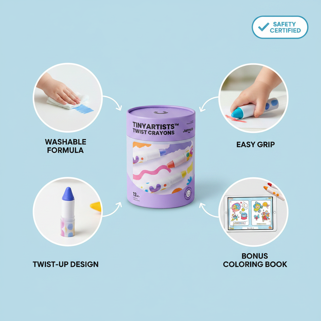 TinyArtists™ Washable Crayons